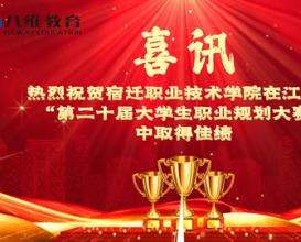 熱烈祝賀宿遷職業(yè)技術(shù)學(xué)院在江蘇省“第二十屆大學(xué)生職業(yè)規(guī)劃大賽”中斬獲佳績！